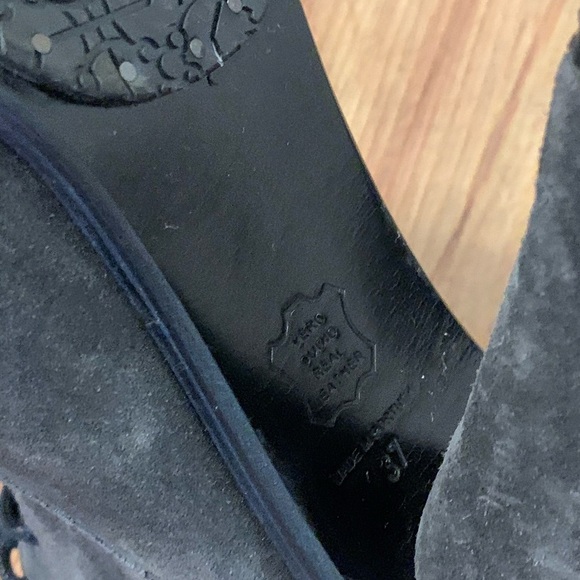 Opening Ceremony Suede Round Toe Ankle Booties - Picture 11 of 12